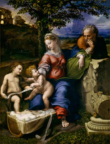 The Holy Family of the Oak Tree od (Raffael) Raffaello Santi