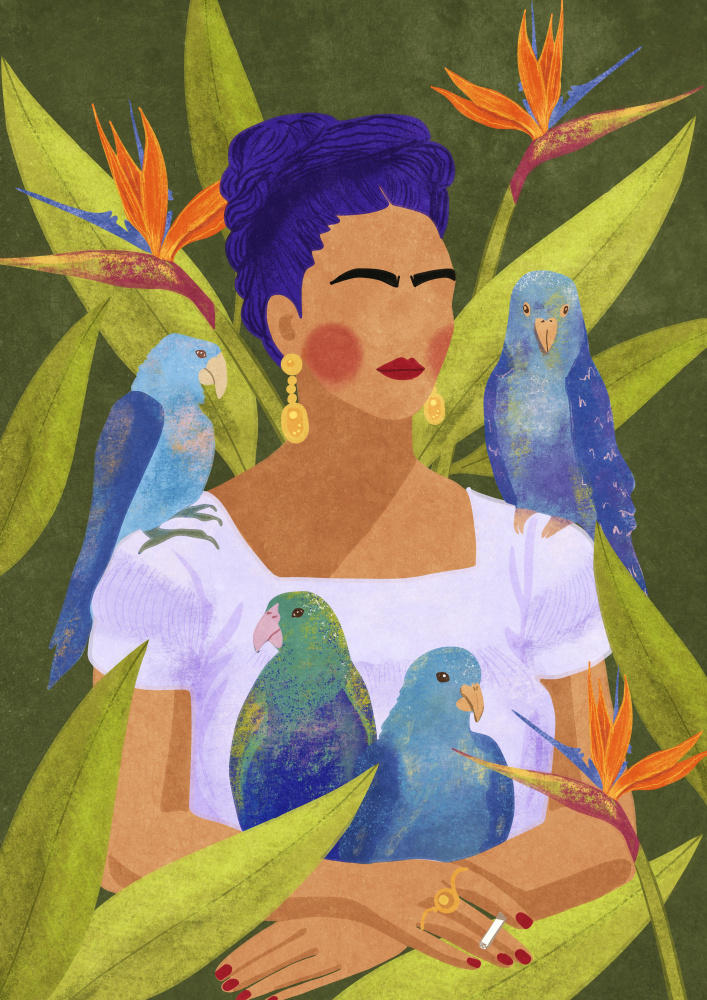 Frida and birds od Raissa Oltmanns