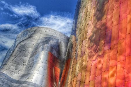 Gehry architecture, Seattle, Washington USA