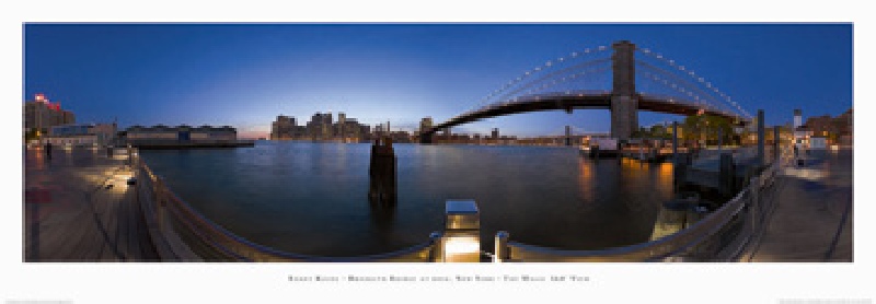 Brooklyn Bridge at dusk, NY od Randy Kosek