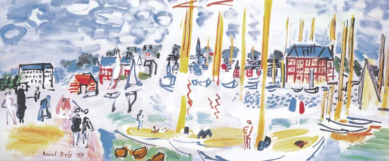 Dimanche a Deauville - (RDU-730) od Raoul Dufy