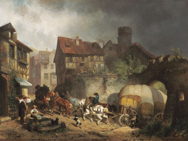 Swabian village scene od Reinhold Braun