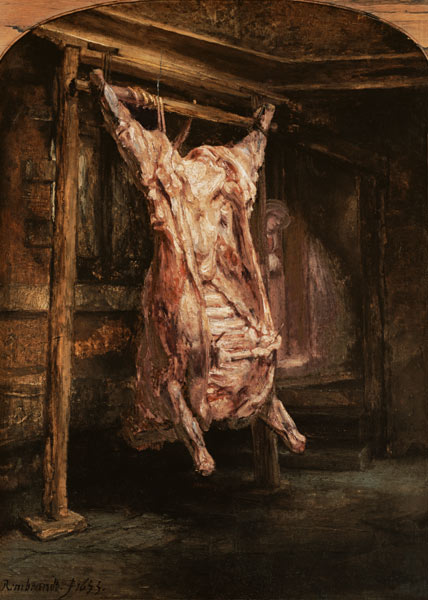 The slaughtered ox od Rembrandt van Rijn