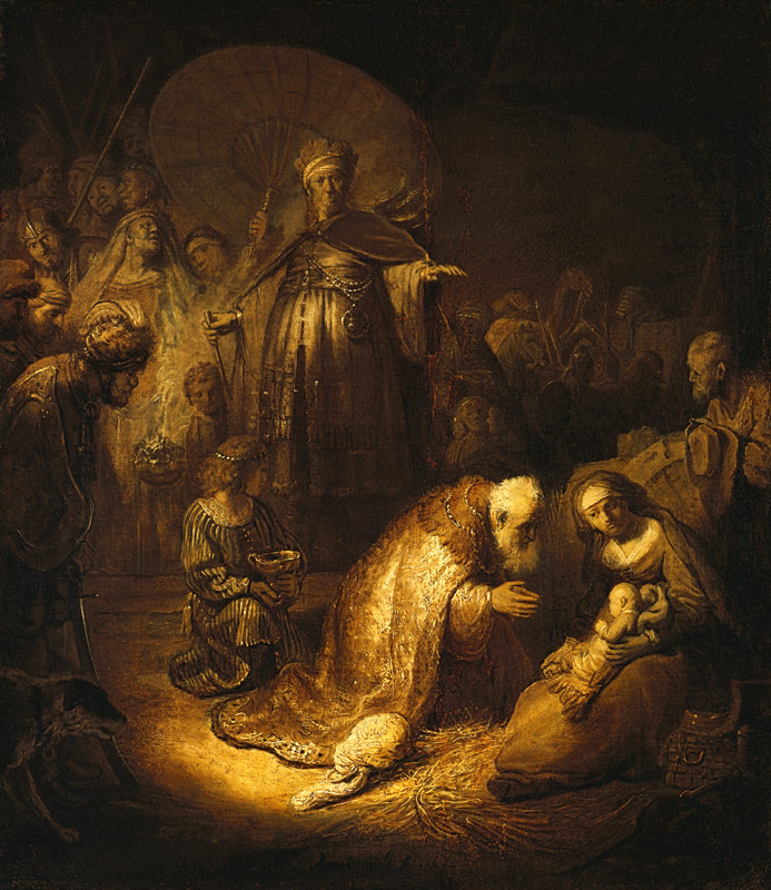 Rembrandt / Adoration of the Magi / 1632 od Rembrandt van Rijn