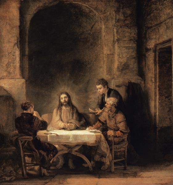 Christ in Emmaus od Rembrandt van Rijn
