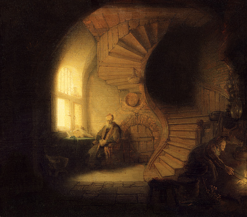 Philosopher in Meditation od Rembrandt van Rijn