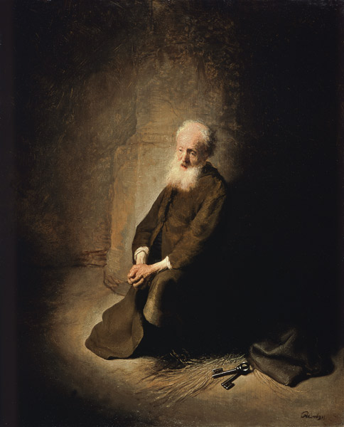 St. Peter in prison. od Rembrandt van Rijn