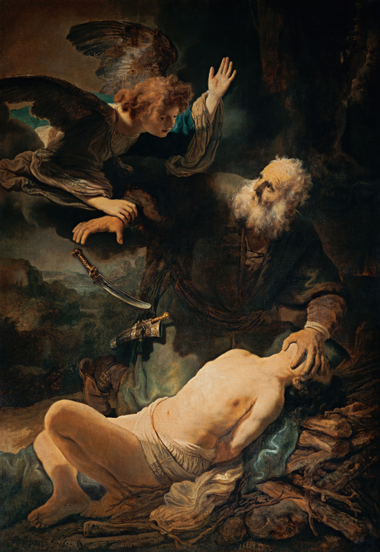 Sacrifice of Isaak od Rembrandt van Rijn