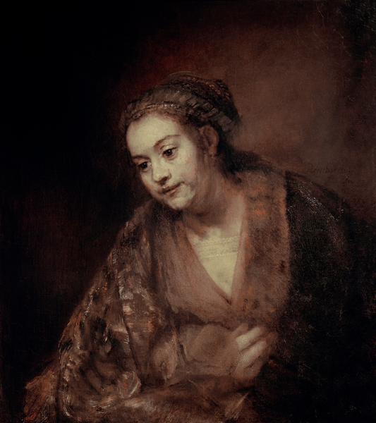 Rembrandt, Halbfigur einer Frau od Rembrandt van Rijn