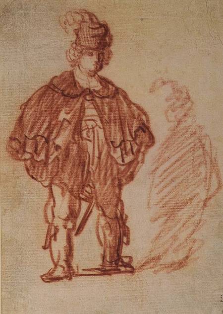 An Actor Standing od Rembrandt van Rijn