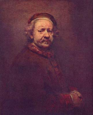 Age portrait of the painter od Rembrandt van Rijn