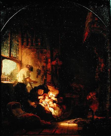 The Carpenter's Shop od Rembrandt van Rijn