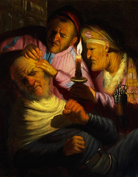 Der Gefühlssinn: Die Kopfoperation. od Rembrandt van Rijn