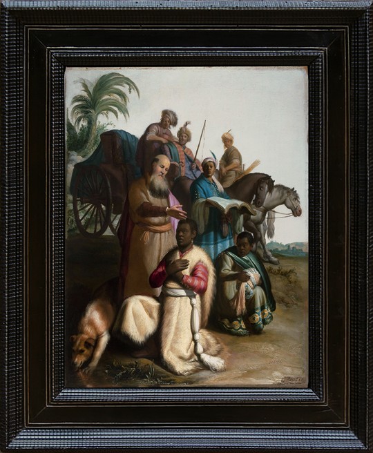 The baptism of the Eunuch od Rembrandt van Rijn