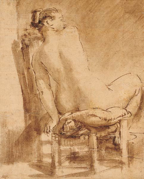 Female back act. od Rembrandt van Rijn