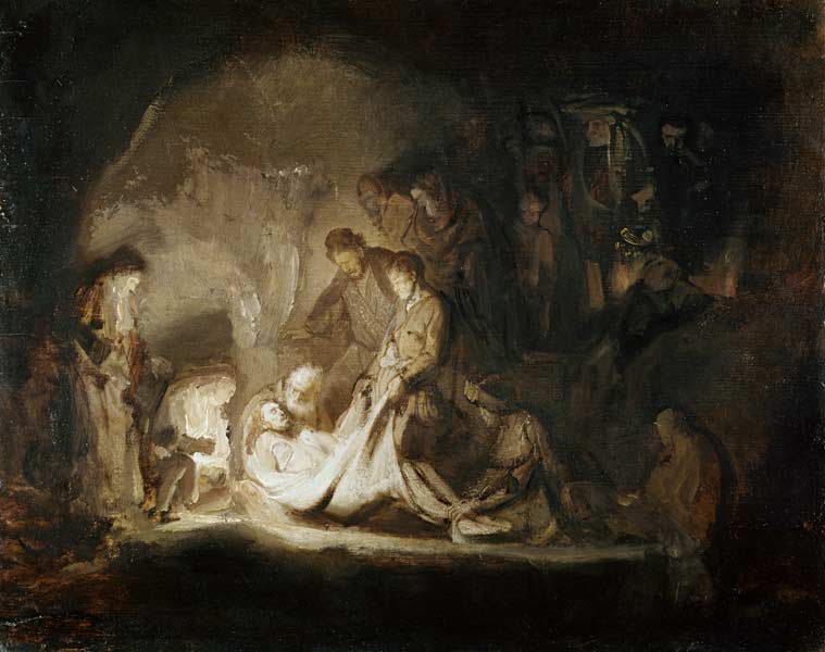 Burial Christi od Rembrandt van Rijn