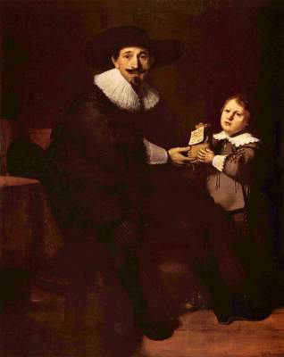 Jean Pellicorne and his son Kaspar od Rembrandt van Rijn