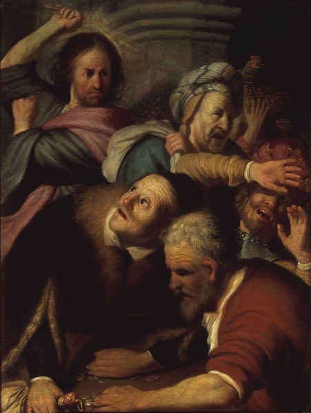 Jesus and the Money-changers / Rembrandt od Rembrandt van Rijn