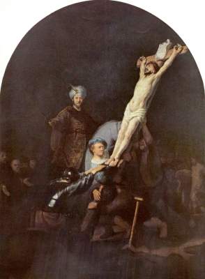 Cross raising od Rembrandt van Rijn