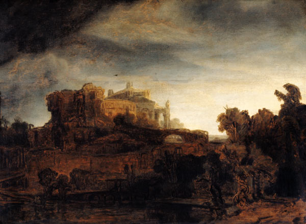 Landscape with a Chateau od Rembrandt van Rijn