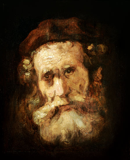 A Rabbi od Rembrandt van Rijn