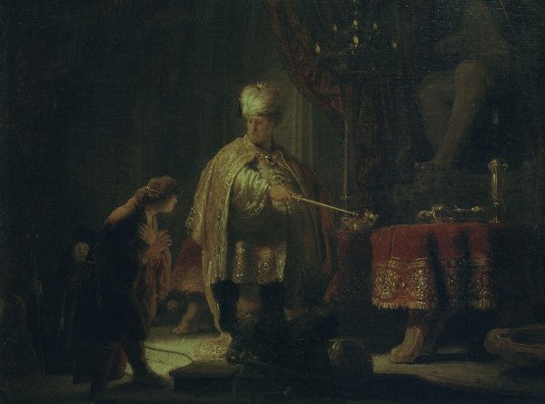 Rembrandt / Daniel and Cyrus od Rembrandt van Rijn