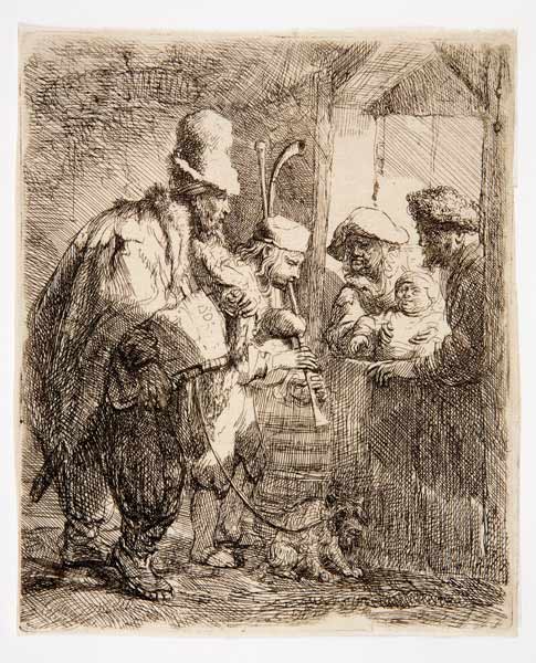 Die fahrenden Musikanten od Rembrandt van Rijn