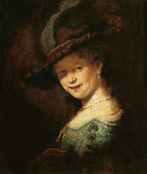 Saskia van Uijlenburgh as a young girl od Rembrandt van Rijn