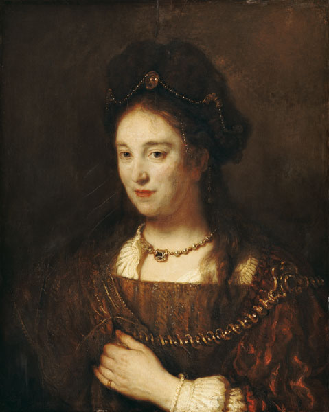 Rembrandts wife Saskia. od Rembrandt van Rijn