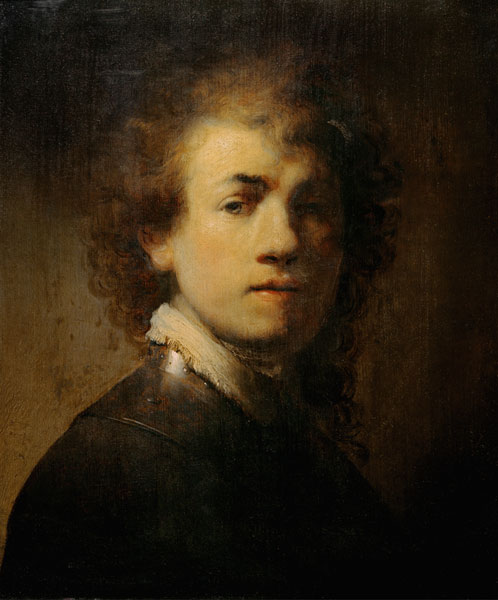 Rembrandt / Self-portrait with Gorget od Rembrandt van Rijn