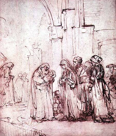 Simeon and Jesus in the Temple od Rembrandt van Rijn