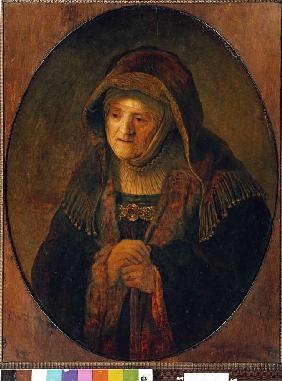 The mother of the artist as a prophet Hannah.