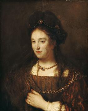 Rembrandts wife Saskia.