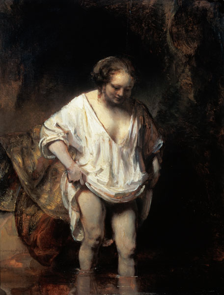 Woman Bathing in a Stream od Rembrandt van Rijn