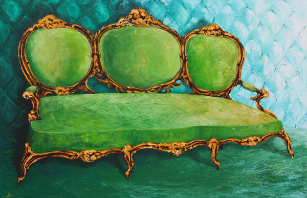 Grünes Sofa od Renate Berghaus