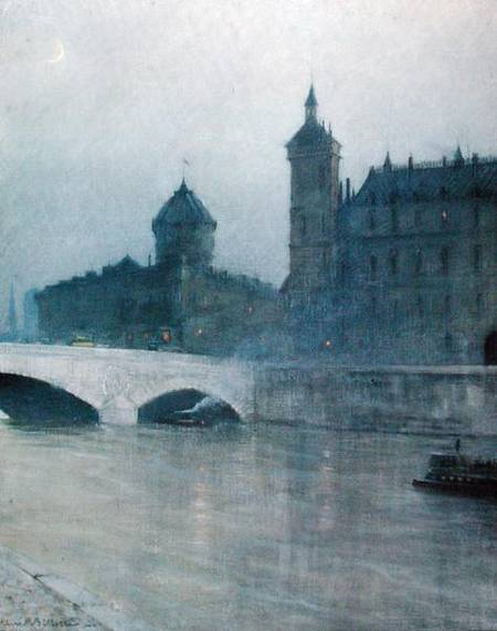 The Seine and the Conciergerie od Rene Billotte