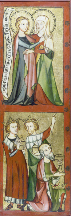 Visitation and Adoration of the Magi od Rheinischer Meister um 1330