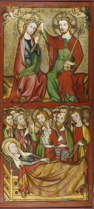 Coronation and Death of the Virgin od Rheinischer Meister um 1330