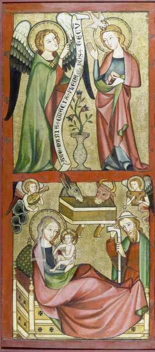 Annunciation and Nativity od Rheinischer Meister um 1330
