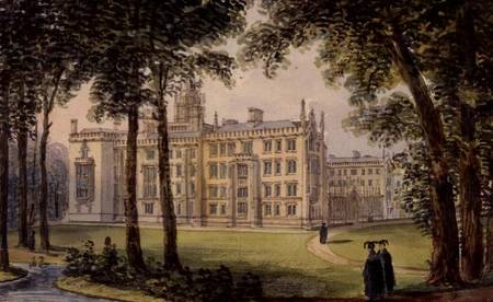 West Front of the New Building of St. John's College, Cambridge od Richard Bankes Harraden
