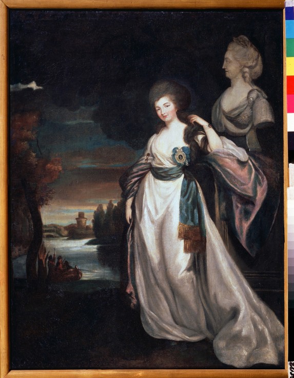 Portrait of Aleksandra Branicka (1754-1838), lady-in-waiting of Catherine II od Richard Brompton