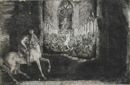 Scene from Tam O'Shanter by Robert Burns (1759-96) od Richard Cockle Lucas