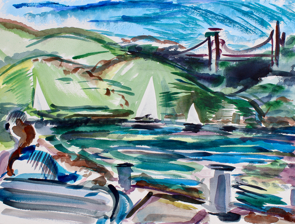 Sailboats, Tiburon od Richard Fox