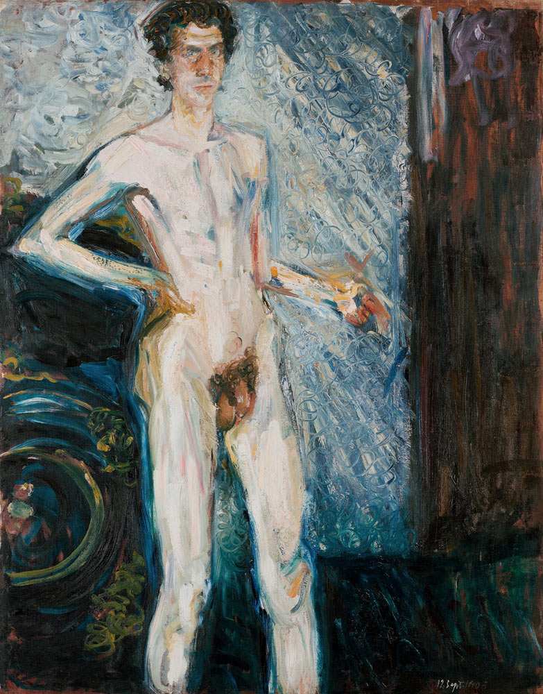 Nude Self-Portrait with Palette od Richard Gerstl