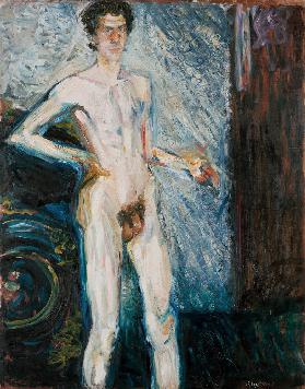 Nude Self-Portrait with Palette