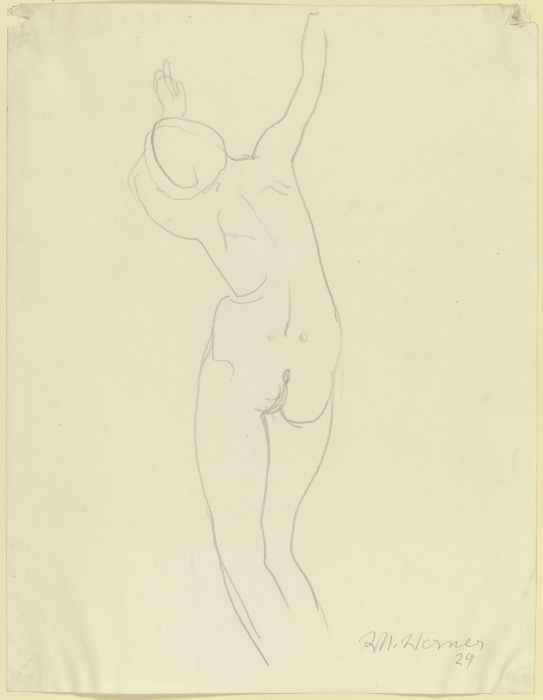 Female nude, standing od Richard Martin Werner