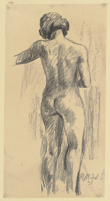 Female nude from behind od Richard Martin Werner