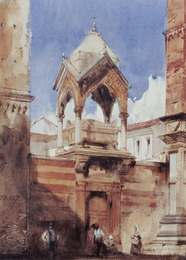 The Castelbarco Tomb, Verona od Richard Parkes Bonington