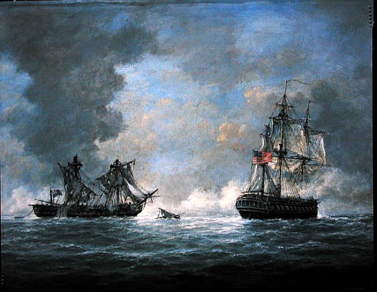 The action between U.S Frigate ''United States'' and the British frigate ''Macedonian'' off the Cana od Richard  Willis