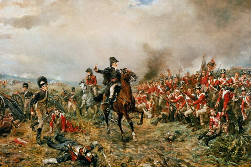 The Duke of Wellington at Waterloo od Robert Alexander Hillingford
